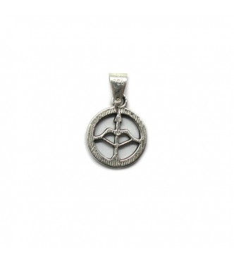 PE001356 Genuine sterling silver pendant charm solid hallmarked 925 zodiac sign Sagittarius